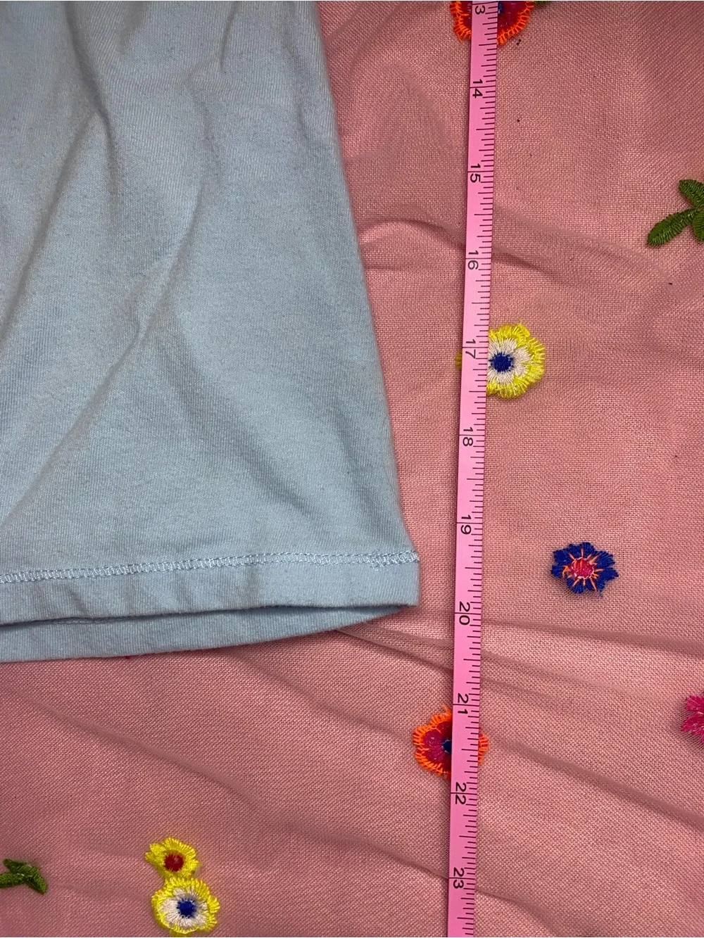 Y2K Minimalist Clean Girl Blue Tee